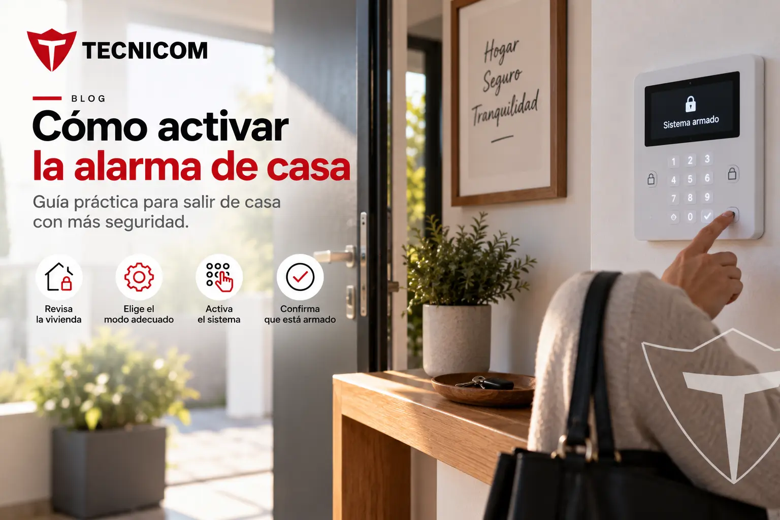Cómo activar la alarma de casa