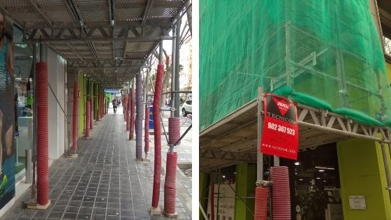 Nuestros trabajos como empresa instaladora de alarmas para andamios