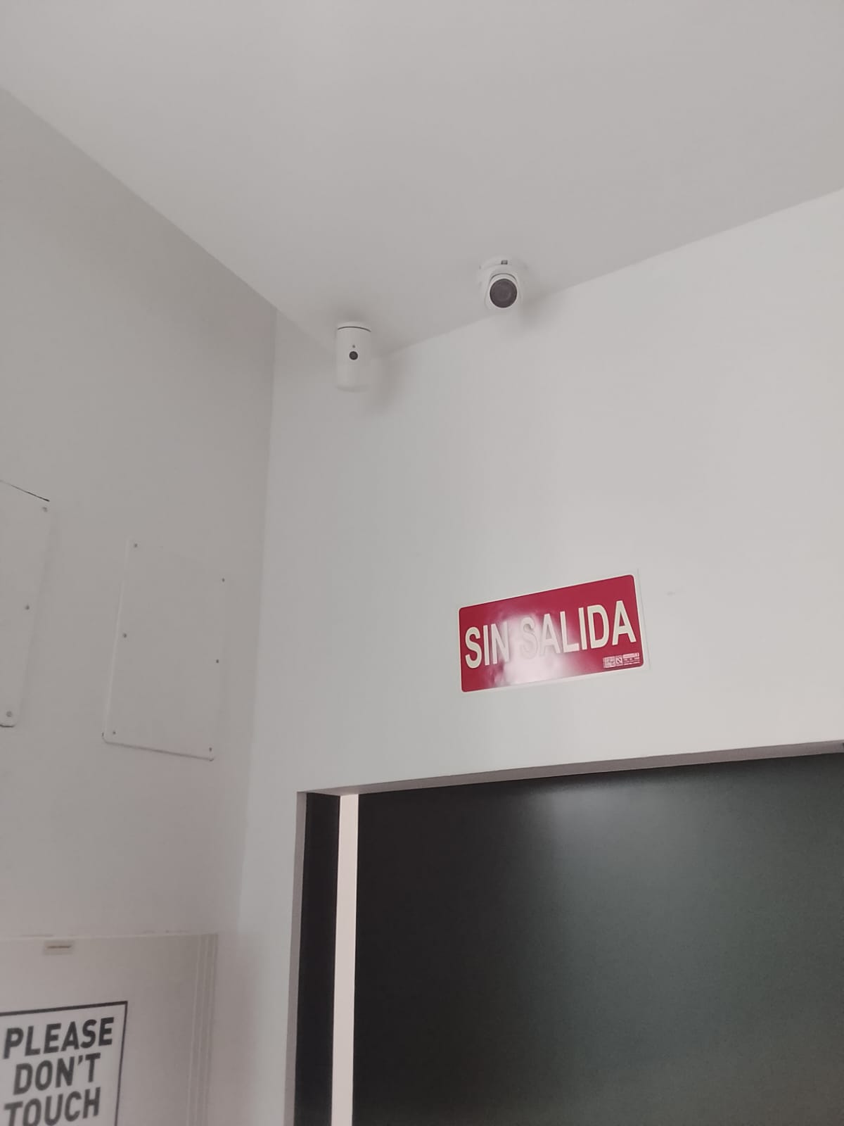 Cámara y detector movimiento alarma cableada finca hotel Valencia