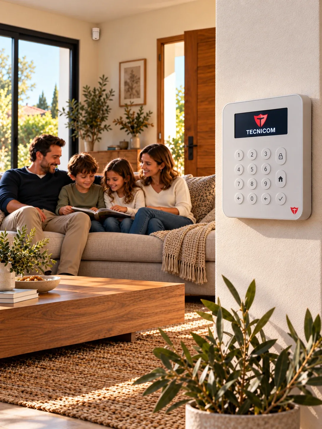 Alarma cableada con y sin permanencia Tecnicom
