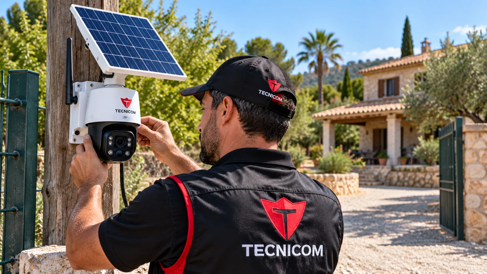Tecnicom seguridad solar para casas de monte en Alaquàs