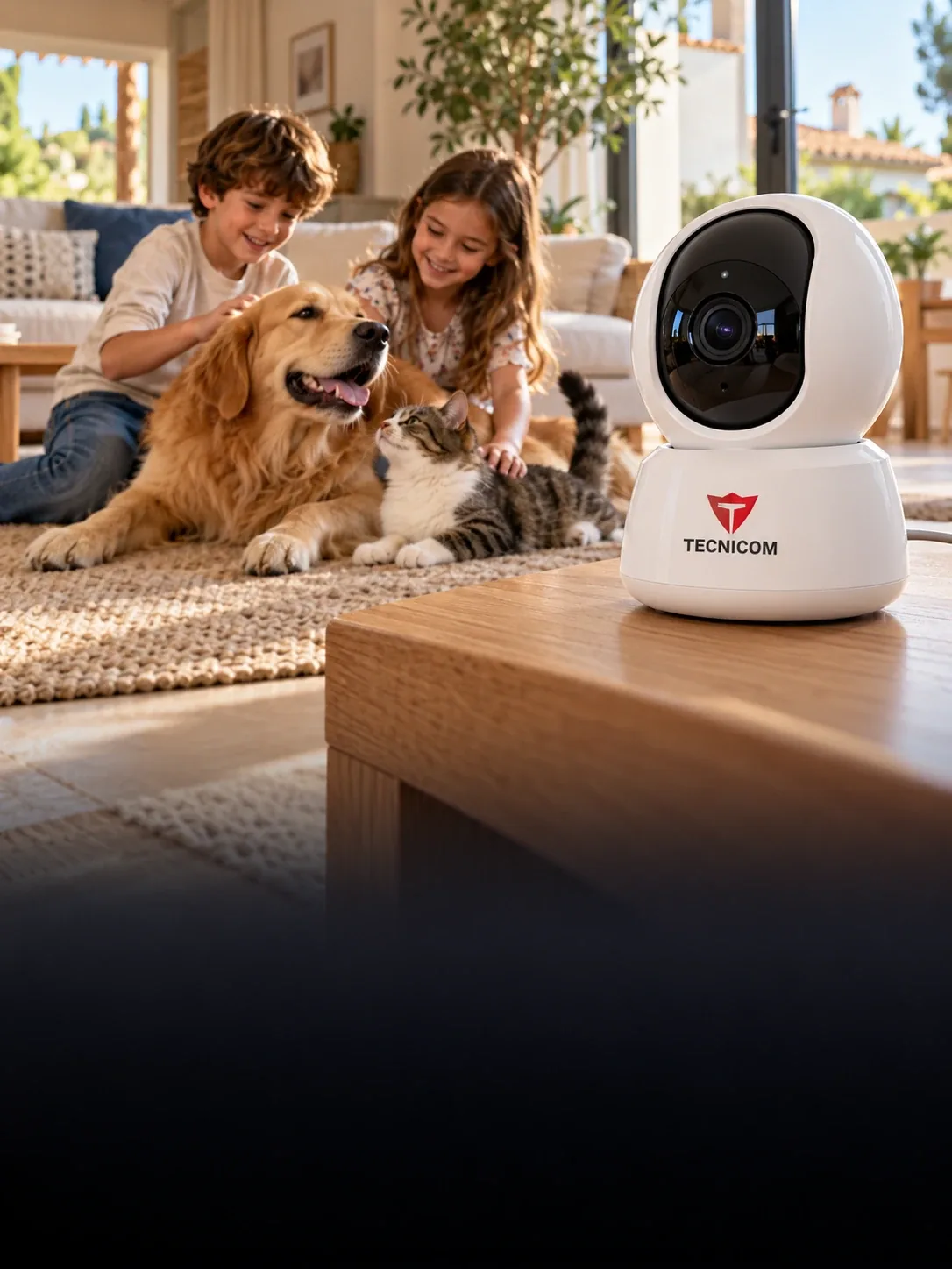 Cámara Tecnicom con inteligencia artificial para mascotas